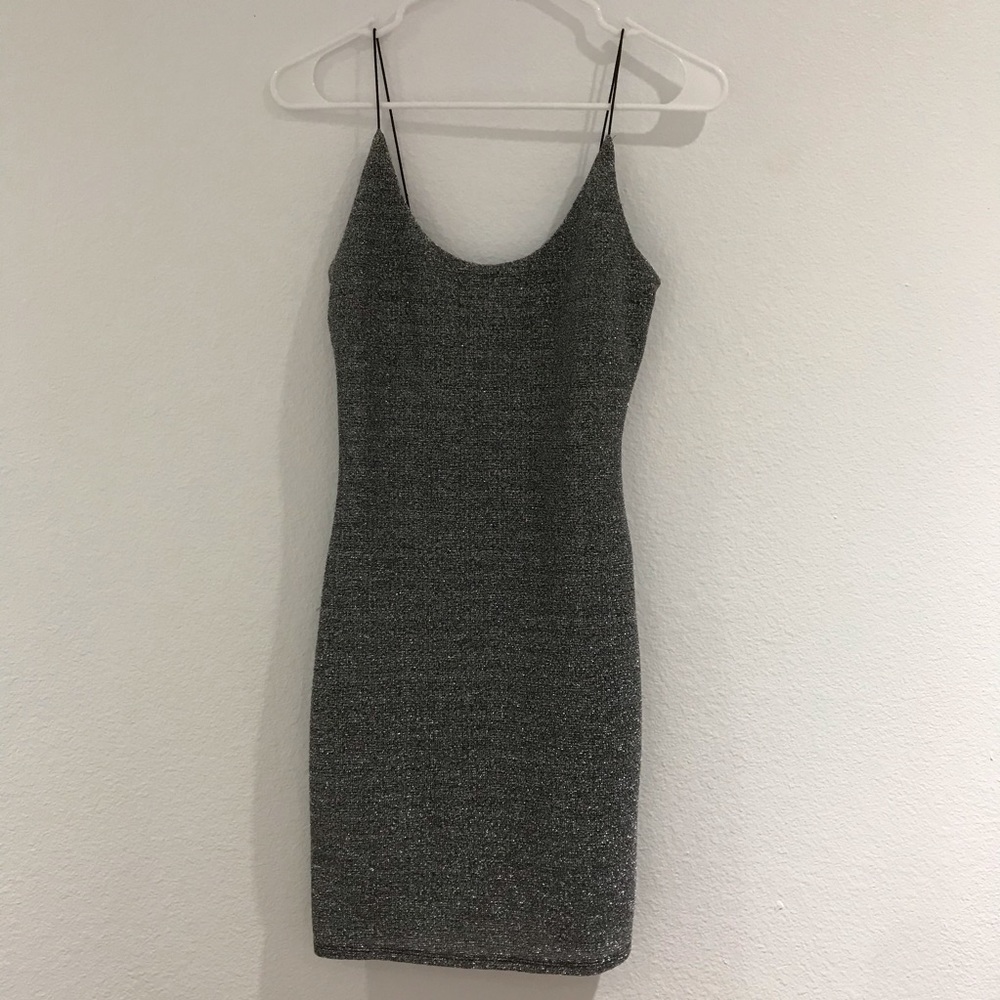 Silver sparkle dress